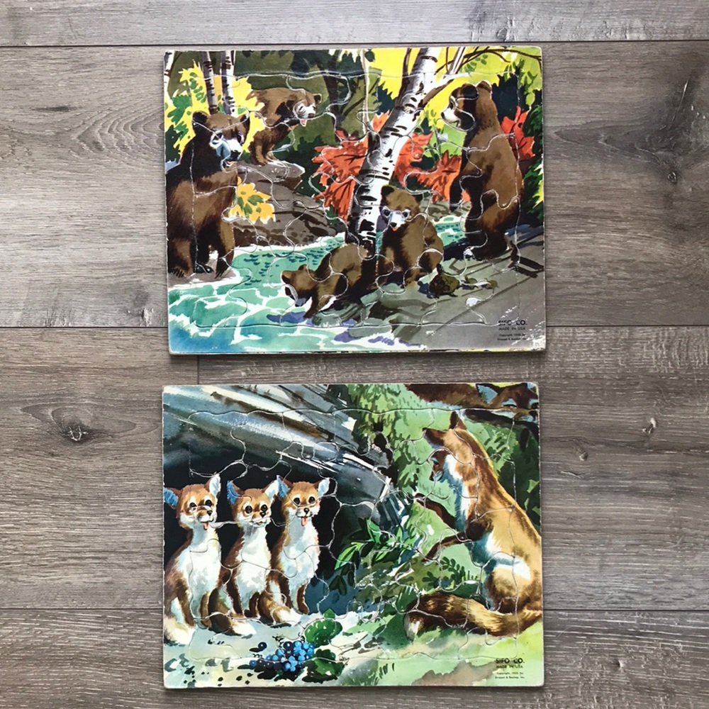 Children’s Vintage Cardboard Puzzles